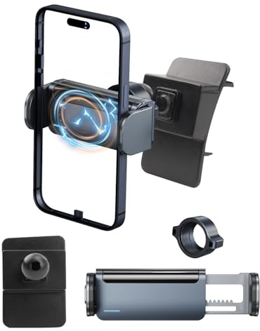 YEE PIN Support de téléphone portable compatible pour Hyundai Tucson NX4 2021-2024 | Rotation à 360° | Verrouillage automatique | Compatible avec smartphones de 4 à 7 pouces, accessoires pour voiture