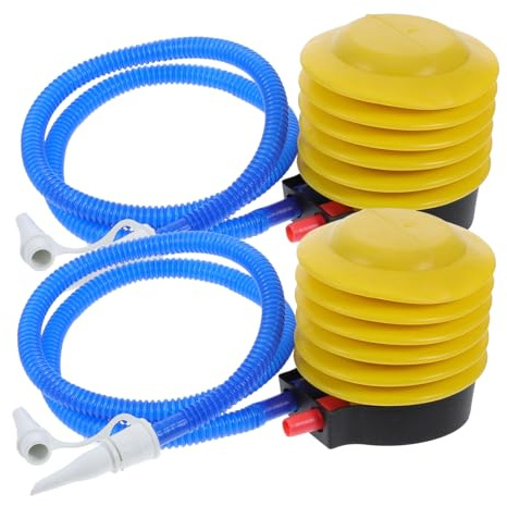 Abaodam Fußluftpumpe 2 Stück Kunststoff Ballonluftpumpe Fußbetriebene Pumpe für Ballons und Yogabälle für Party und Outdoor Verwendung