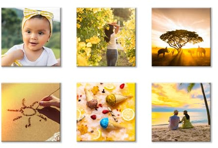 Personalisierte Fotomagnete 6er Set - 5x5 cm - Hochwertiger Buttonmagnet - Kühlschrankmagnet - Quadratisch - Sechs Magnete mit deinem Foto