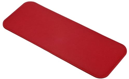 TIXIPEM 12.4 x 4.9IN Sagomatore Base Feltro [1pcs] - Inserto Bordo Borsa Angolo Arrotondato per Tote Zaino Organizer - [Rosso-6mm Spess] Pad Fondo Borsa