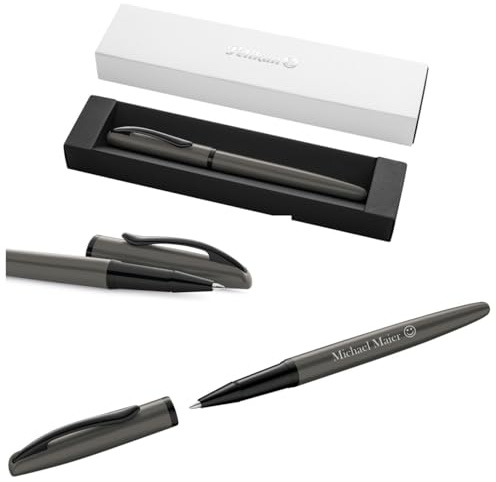 Pelikan Jazz® Noble Elegance R36 Tintenroller mit Gravur Geschenketui - einzigartige Stifte mit Namen - personalisierte Geschenke - Kugelschreiber personalisiert (Stone)