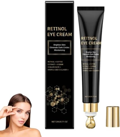 Augencreme gegen Augenringe und Schwellungen, Augencreme gegen Tränensäcke, Falten und Augenringe mit Koffein, Hyaluron und Niacinamid, Eye Repair Cream für Männer und Frauen (1)