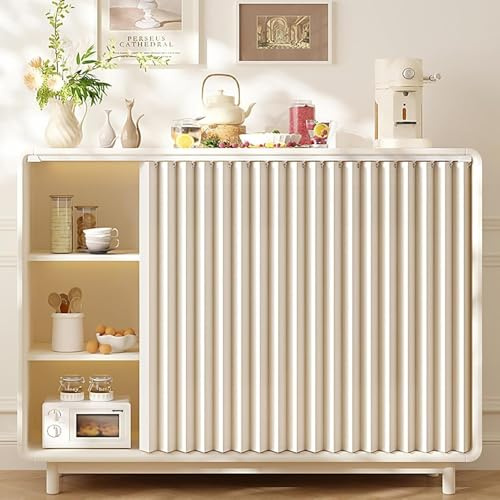 YSZBD Schrank Vorhang Schrankvorhang Zum Vorhang Regal Schiebevorhang Regal Schrankvorhänge Mit Schienen Schiebevorhang Schiebegardinen Für Garderoben, Küchen Und Raumteiler,Beige-W90cm/H80cm