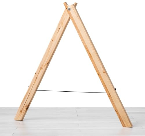 SPIDER SLACKLINE SISBL - Slackline Wood Frame - Set 2x Easel 120 cm - Slackline Tillbehör - Golv- eller väggankare - Inomhus eller utomhus - Lämplig för Longlines - Tillverkad i Italien