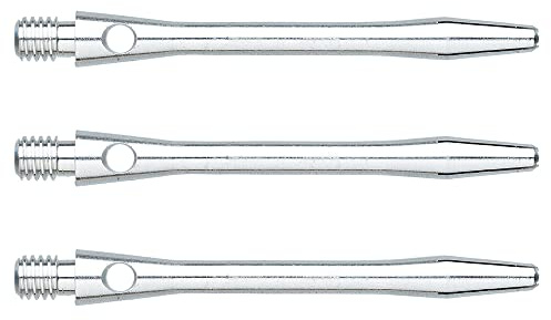 WINMAU Plain Aluminium Mittel Dart Stiele - 1 Satz pro Packung (insgesamt 3 Wellen)