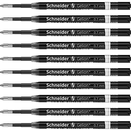 SCHNEIDER Gelion+ Ersatzminen 0,7 mm, Schwarz, 10 Stück