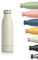 LARS NYSØM Edelstahl Trinkflasche 350ml, 500ml, 750ml, 1L, 1 5 liter | Thermosflasche Kohlensäure geeignet | Auslaufsichere Wasserflasche für Sport, Outdoor, Schule (Almond Beige, 500ml)