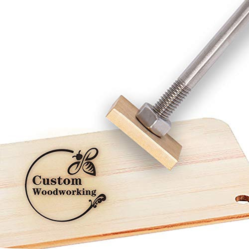 OLYCRAFT Bee Theme Custom Holzbrandeisen 3CM Custom Logo BBQ Wärmestempel Mit Messingkopf Und Holzgriff Für Holzbearbeitung Und Handgefertigtes Design
