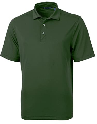 Cutter & Buck Short Sleeve Virtue Eco Pique Recycled Polo Shirt, Hunter, 3XL Homme