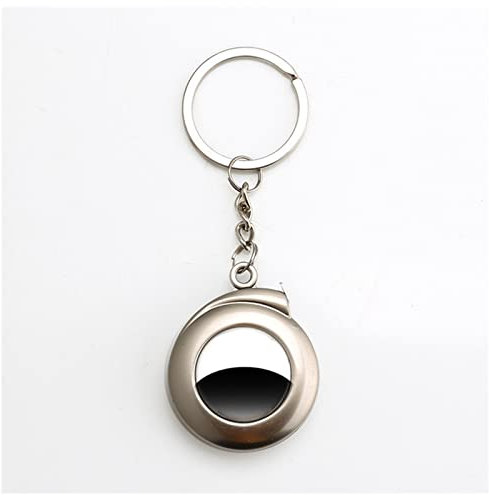Mètres à Ruban Mini 1M Outils de Mesure en Acier Inoxydable Rouge rétractable Ruban à mesurer Porte-clés Keychain Key Ring Bague à la Maison Outils de Travail Ruban à Mesurer