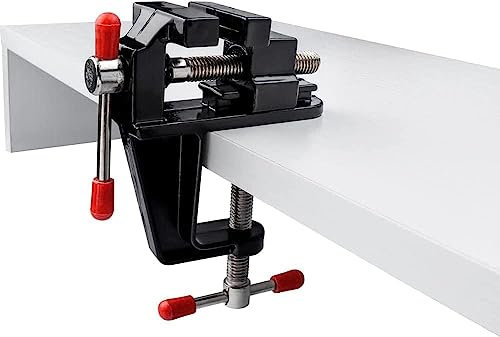 Bestgle Tischschraubstock, Mini-Klemme, flach, Schraubstock, Aluminiumlegierung, Basteln, Backen, Bank, Zange, Bohrmaschine, Schraubstock, Mikrozange für Tischklemme/Wasserpumpe