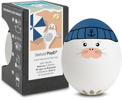 Foca PiepEi - Programador Temporizador de huevos para cocinar a mano, para 3 grados de dureza Brainstream