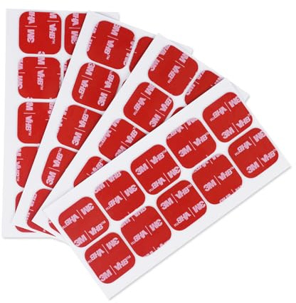3M Doppelseitige Klebepads Heavy Duty 25MM x 25MM 40 PCS Schwarz | 0.6MM Dick, Quadratische, Klebrige Montage Schaumstoffband, Stark Klebend, für Auto Dekoration Haus Büro Logos