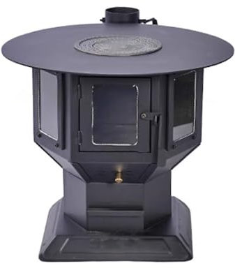 Cenz-888 Burning Wood Stove Wood-burning Fireplace Hexagonal Three-sided Fire Window Heating Stove Rural Household Indoor Wood Stove Smokeless Gasification Stove for cooking and heating
