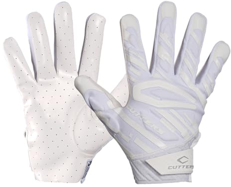 Cutters - Gamer 6.0 Padded Receiver Gloves White XL