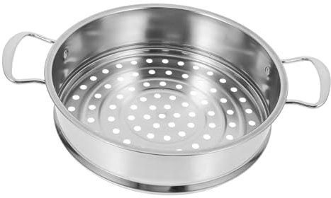 HEMOTON Cesta De Vapor De Acero Inoxidable Para Cocinar Al Vapor Mariscos Verduras y Dumplings Ollas Presión y Cacerolas Diseño Compacto y Duradero