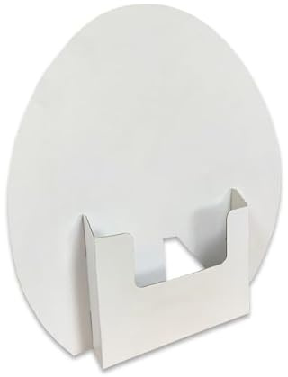 YES POINT OF SALE & PACKAGING White A4 Egg Shape Leaflet Dispenser (6)