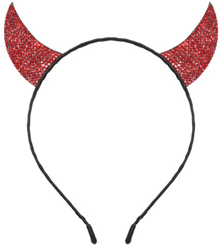 WEITAPYT Teufelshörner Haarreif,Halloween Haarband, Geeignet für Halloween, Karneval, SchulauffüHrungen, Maskerade