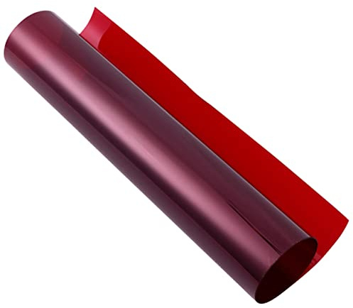 FUTUREORYY Pellicola Gel Rossa in Pet per Correzione Colore e Effetti Luce, Filtri Colorati per Luci LED e Flash Strobe, per Fotografia e Teatro