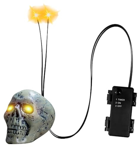 LED-Ögon För Skelett Spöklika Skräckrekvisita Dekorationer