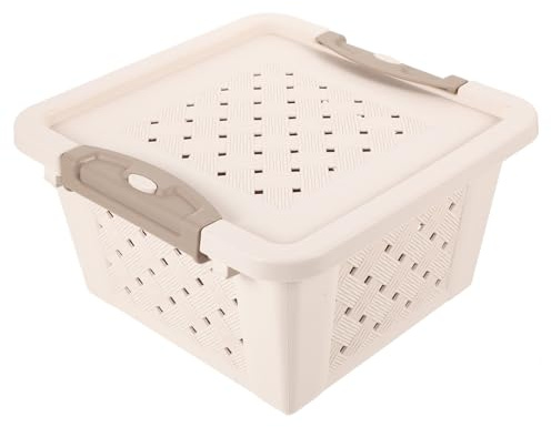 Gatuida Caja de Transporte para Hámster Resistente y Transpirable Plástico Duradero con Ventilación para Pequeños Animales y Almacenamiento Seguro