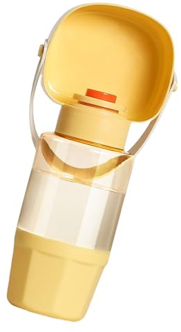 pumpumlia Botella de agua portátil para mascotas, cuenco desmontable para alimentos, contenedor de agua a prueba de fugas para perros, gatos, viajes, varios colores para alimentar y beber mascotas