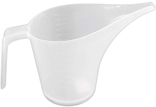 Funien Pichet Doseur en Plastique de 1000 Ml pour Sirop de Pâte à Confiture, Facile à Mesurer et à Verser, Longue Bouche Pointue Minimise les Déchets, Mesures Précises (Comme indiqué)