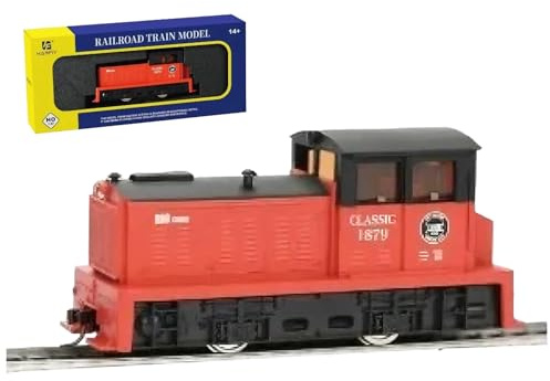 BrickBounty HO Locomotora de Tren de Escala, Locomotora de Tren de Potencia 1:87 Compatible con Todos los ferrocarriles Modelo HO