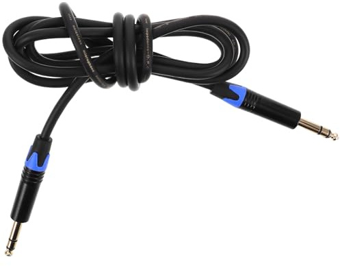 Cabilock Cavo Audio Jack Maschio Maschio Trs Bilanciato Cavo Strumento per Chitarra Elettrica e Basso con Trasmissione Audio Stabile e Riduzione Rumore Materiali Resistenti in Gomma e