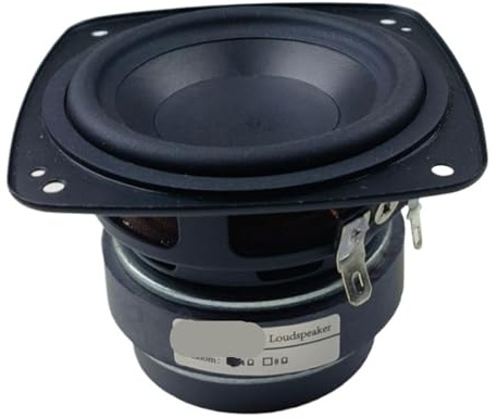 UMOBXKIFN 1 pièces 3 Pouces Gamme complète Haut-Parleur 4 ohms 25W Bricolage Portable Bluetooth Haut-Parleur Audio HiFi Musique Maison Haut-Parleur for Boombox 3