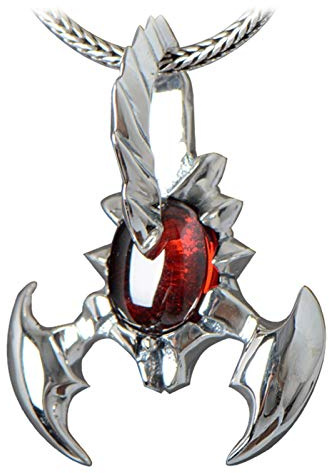 Daesar Männer Halskette Silber 925 Zirkonia Skorpion Anhänger mit Kette 20 Inch Anhänger Kette Partnerketten Silber