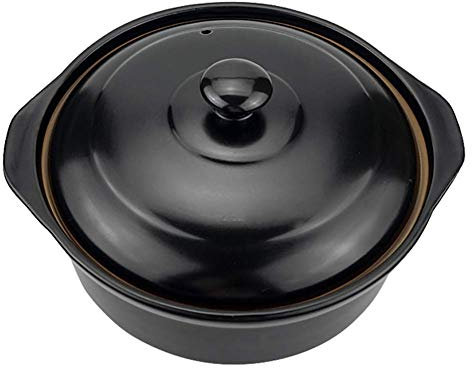 Olla de Barro Resistente al Calor Olla de Barro Olla para Sopa con Tapa Cazo Resistente al Calor para cocción Lenta