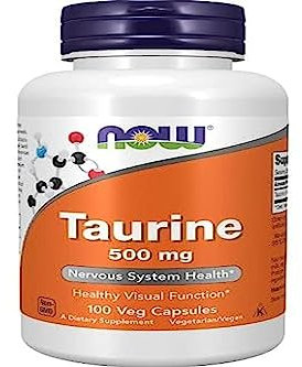 Now Foods, Taurin, 500mg, 100 vegane Kapseln, Aminosäure