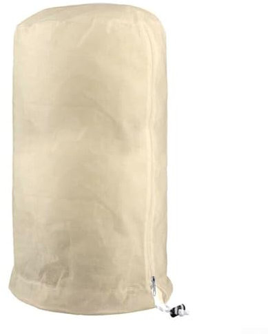 Zoegneer Dome Plant Frostschutz-Baumabdeckung, Reißverschluss Zugschnurschloss für Winterpflanzen, Kälte- und Frostschutz, Kälteabdeckung (200 × 240 cm, Beige)