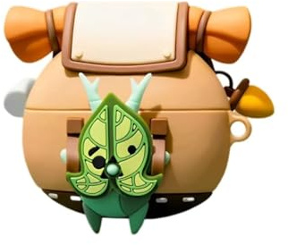 Custodia in silicone Korok compatibile con AirPods Pro/Pro di seconda generazione con portachiavi, anime Yahaha, custodia protettiva antiurto per bambini con kit di pulizia