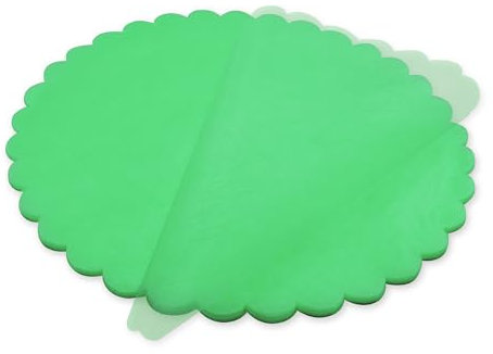 Decoraparty 50 Velos para Confeti de Organza con Forma de Flor Redonda para confitada, Ceremonia, comunión, confirmación, portapeladillas de diámetro 24 cm – Verdes