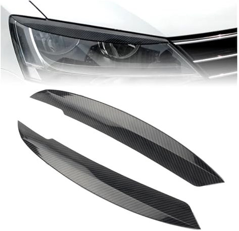 JINFOLI ABS-Autoscheinwerfer-Augenlid-Augenbrauen-Lippen-Zierabdeckung, for VW, for Jetta, for MK6 Sagitar NCS 2010 2011 2012 2013 2014 2015 2016 2017 2018 Augenbrauen