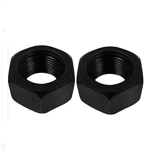 SFQEVHRZ Stahl Muttern， M8 M10 M12 Sechskantmuttern mit feinem Gewinde, schwarzer Kohlenstoffstahl der Güteklasse 8.8 GB6170, Sechskantmuttern mit feinem Gewinde(M12x1.0mm)