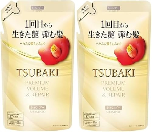 Premium Volume Repair Shampoo for Tsubaki Refill Pack 300 ml set med 2