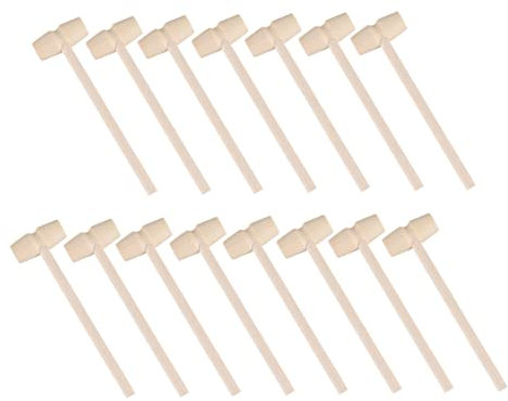 Warmhm 15stücke Teiliges Kleiner Holzhammer Spielzeug Für Junge Mädchen Tragbares Pädagogisches Mallets-Spielzeug Für Jungen Und Mädchen Für Motorische Fähigkeiten Und Handtraining