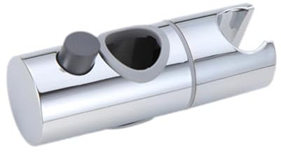 Soporte ajustable para cabezal de ducha, piezas de accesorios de repuesto, repuesto chapado en cromo, deslizador de riel sin perforación para ducha de mano, rotación de 360°