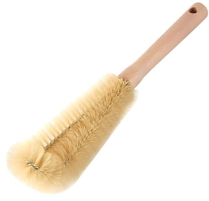 ​​30cm Wooden Handle Kitchen Cleaning Brush​​ - Perfect For Washing Narrow-Neck Bottles, Coffee Cups, Wine Decanters, And Tea Glasses