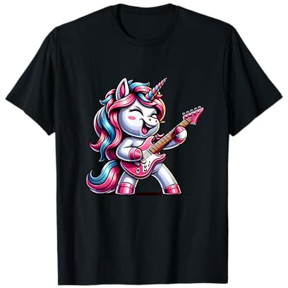 Licorne Rock E-Guitar Mélodie Magique T-Shirt