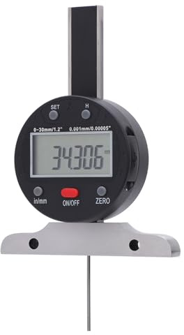 ZASCHMOY Präzise Digitale Tiefenanzeige 0-30 Mm Bereich mit USB -Anschluss für Datenübertragung und LCD -Anzeige Stury Legierstahlkonstruktion für Vielseitige Tiefenmessung