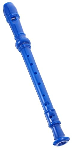 Sopranblockflöte 8-loch aus Abs, Blockflöte für Kinder | Blau, für Schüler und Lernende, Musikinstrument für Spielen und Üben, Klare Töne