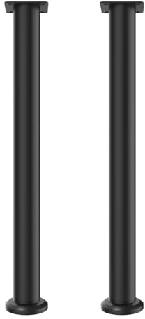 PinDaito 2er-Set Höhenverstellbare Tischbeine (72–110 cm) – Robuste Metallbeine für Schreibtisch, Stehtisch, Küchentisch, Bürotisch, Café & Restaurant – Tragkraft bis 200 kg (Schwarz)