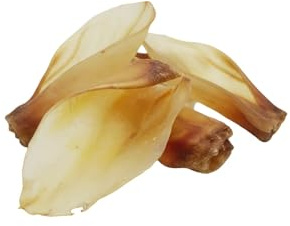 Lenda Orejas de Cordero - Snacks Naturales para Perro - Chuches para Perro - Ideal como Premio para Cachorros y Adultos - Hecho en España - Apto Dieta Barf (4 Unidades)