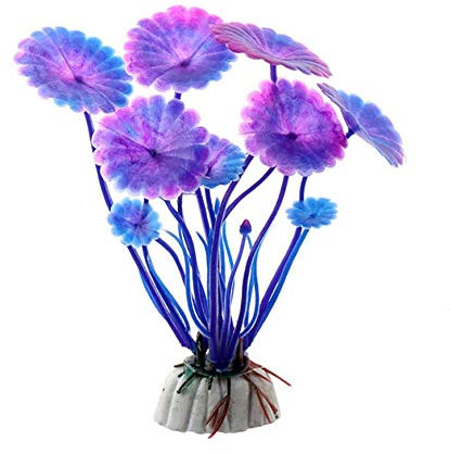 Plantes aquatiques artificielles pour aquarium (#1 violet)