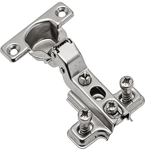 Mprofi MT® 4 X Mini Charnières Invisibles pour Porte de Placard - Ø26mm - Charnière de Cuisine pour Armoire - Meuble et Porte Centrale