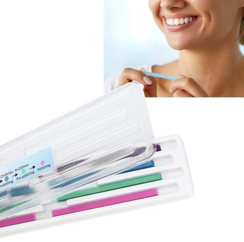 VIFER Dental Strips 60 pezzi/confezione Strisce abrasive dentali Kit di strumenti per la lucidatura dei denti con finitura lucida